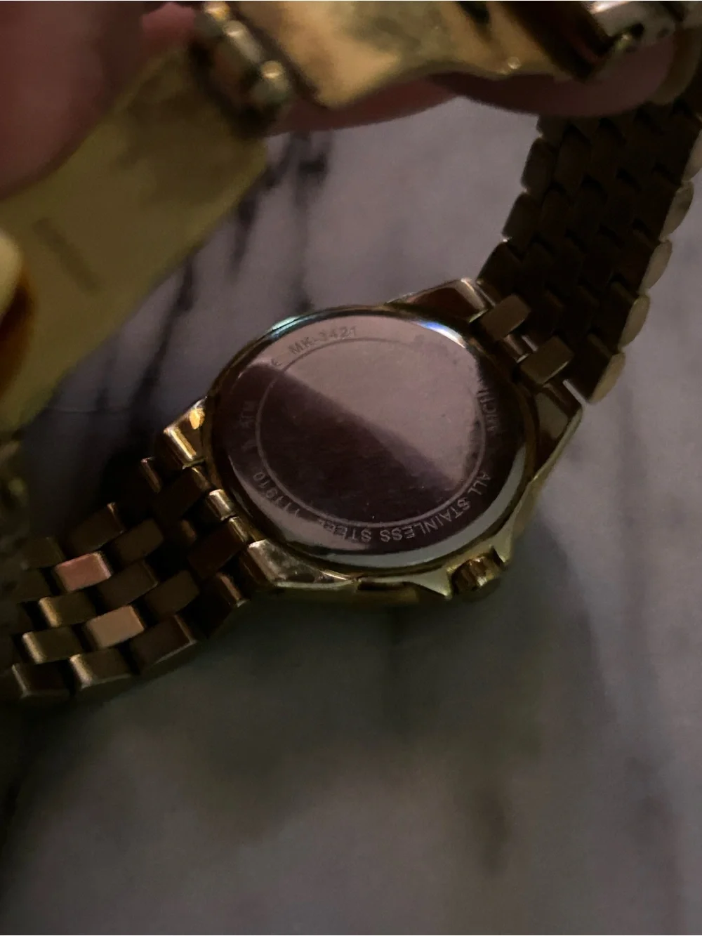 Michael Kors Goldtone Crystal Darci/Channing Watch MK3421 - Needs Battery